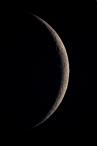 Księżyc - zdjęcie wykonane 2012-05-23, teleskop Meniskas 2250/150, aparat Canon EOS 450D, ISO 400, czas 1/4 s