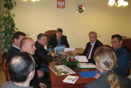Zebranie robocze u Burmistrza Wieruszowa.